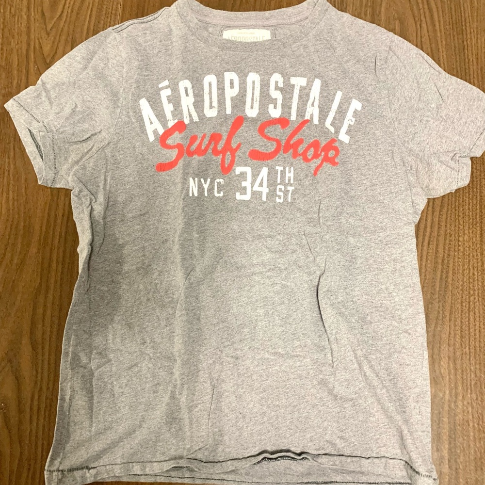 AEROPOSTALE GREY TSHIRT SIZE LARGE LIKE-NEW